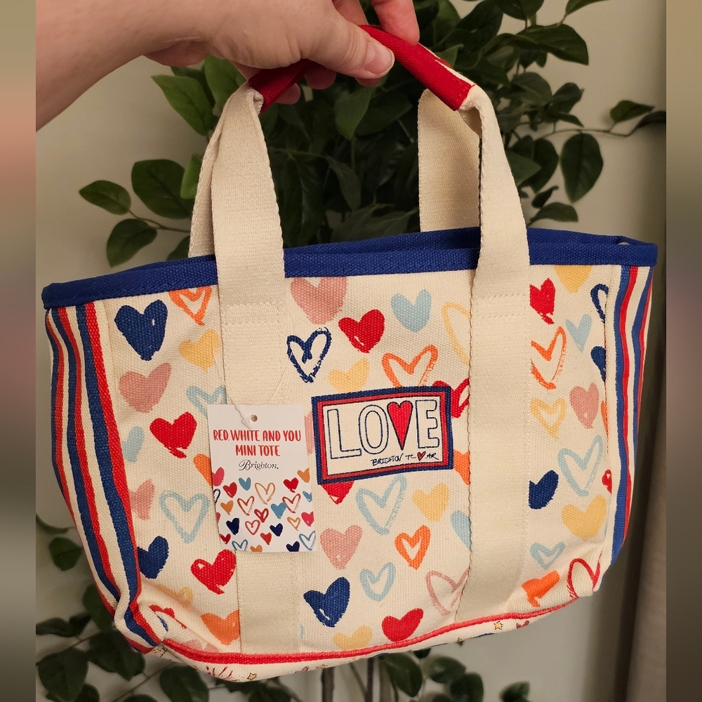 Brighton Red White & You Mini Tote - Picture 2 of 6